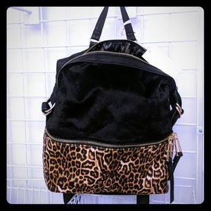 Jessica Simpson leopard backpack purse